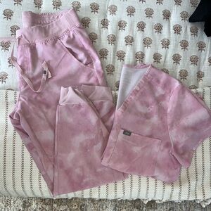 Breast Cancer Edition Figs Scrubs Set